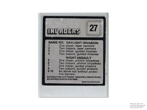 Hanimex Radofin Invaders Game Cartridge