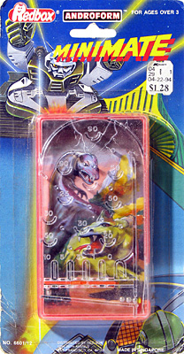 Pinball Mini-mate Androform Game Redbox on Card