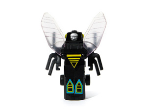 Galactic Creeper Bug Bots Buddy L Black in Robot Mode