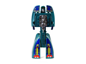 Motorized Defender Capt Nemo Green Battleship in Robot Mode