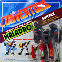 Convertors Sunyak Red and Dark Blue on Card