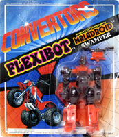 Convertors Flexibot Swamper with Brown Wheels on Card