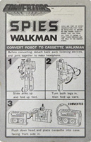 Walkman Convertors on Card