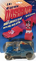 Blue Dune Buggy Dashbots on Card