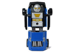 Ferrari Dashbots Metallic Blue and Black all Plastic in Robot Mode