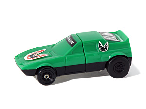 Firebird Dashbots Green Plastic in Sports Car Mode