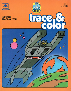 Gobots Golden Trace & Color Book Orange Cover