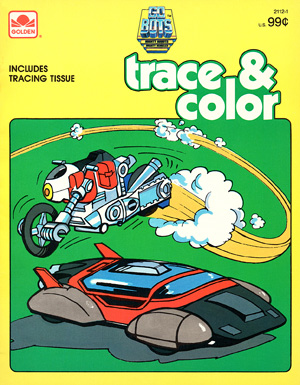 Gobots Golden Trace & Color Book Yellow Cover