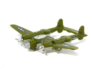 Gobots Bolt in Lockheed P-38 Lightning Mode