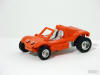 Orange Buggyman in Meyers Manx Dune Buggy Mode