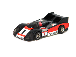 Gobots Crasher in Black Porsche 956 Racing Car Mode