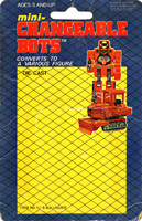 Cardback / Backing Card for Mini-Changeable Bots YJ-8 Gobots Dozer Bootleg