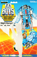 Cardback / Backing Card for Gobots Night Ranger