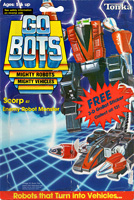 Scorp Gobots 3-D Sticker Card / Cardback