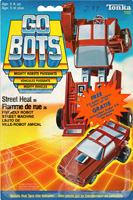 Street Heat Gobots Canadian 3-D Sticker Card / Cardback