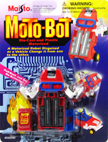 Jeep Moto-Bot Red and White Maisto on Card