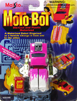 Pick Up Camper Moto-Bot White and Pink Maisto on Card