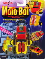 Pick Up Moto-Bot Yellow and Red Maisto on Card