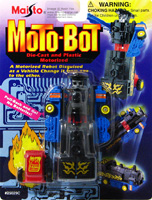 Train Moto-Bot Black and Blue Maisto on Card