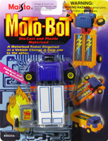 Truck Moto-Bot White and Blue Maisto on Card