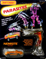 Nemisite Parasites Matchbox on Card