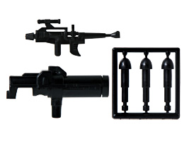 Guns and Missiles for Fighter Robot Playbots