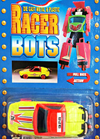 Racer Bots Yellow Porsche 928 on Card