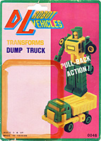 DL Robo Vehicles Cardback