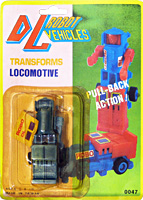 DL Vehicles Locomotive Blue Limbs on Card