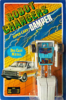 Camper Light Blue Robot Changers on Card