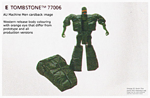 Machine Men Packaging Orange Eyed Tombstone Unproduced Variant