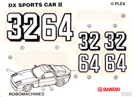 Instrtuctions Sheet for Herr Fiend Red Robo Machines DX Coupe
