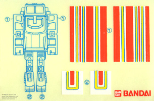 Staks Super Gobots Black Feet Sticker Sheet