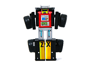 Blue Bomber Zybots Black Variant in Robot Mode