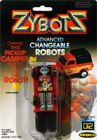 Zybots Explorer on Black Photo Card