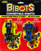 Bibots Dump Truck on Two Pack Card