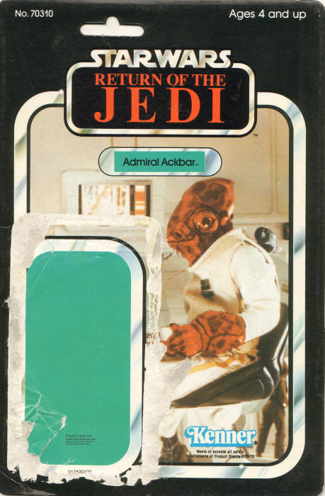 Admiral Ackbar ROTJ65b 65 Back Backing Card / Cardback