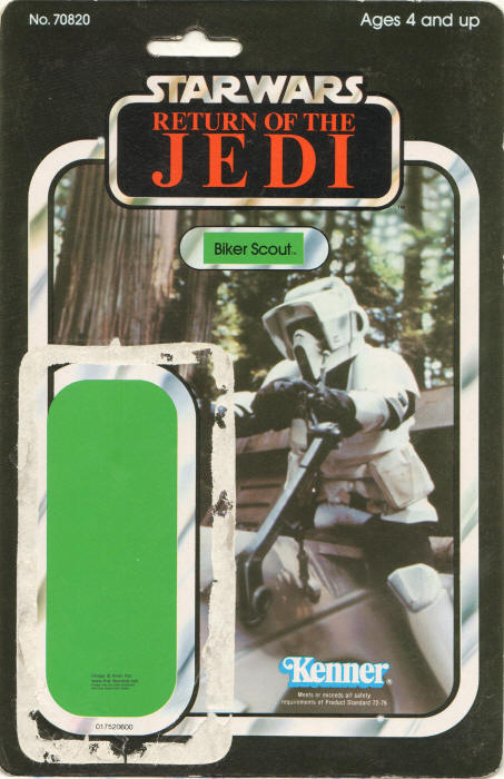 Biker Scout rotj65b 65 Back Backing Card / Cardback