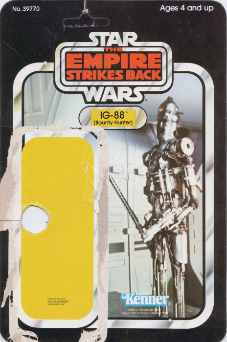 IG-88 esb32a 32 Back Backing Card / Cardback