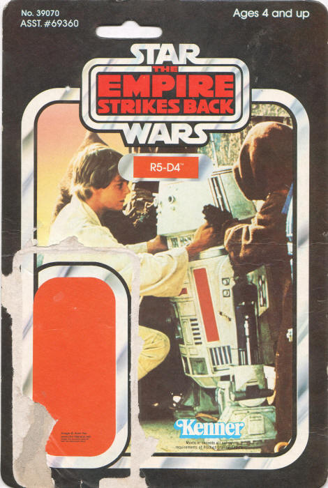 R5-D4 esb41d 41 Back Backing Card / Cardback