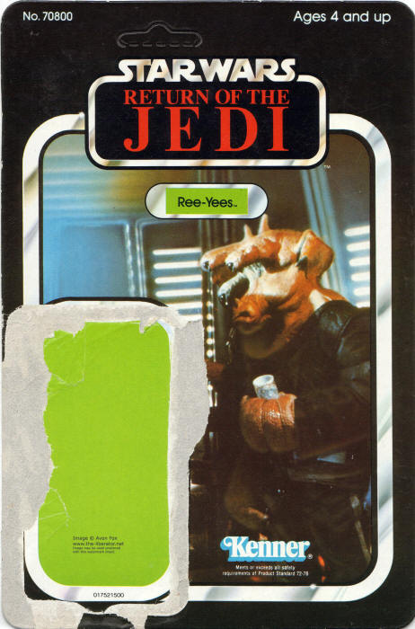 Ree-Yees rotj65a 65 Back Backing Card / Cardback