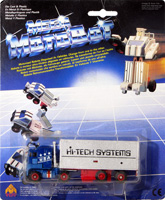 Container Truck Mega Moto-Bot MC Toy on European Card