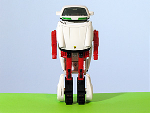 Porsche 930 Turbo White Baron Von Joy Machine Robo in Robot Mode